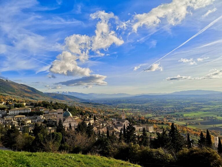 assisi landscape in umbria