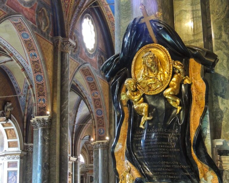 Monument to Maria Raggi in the church of Santa Maria Sopra Minerva Rome