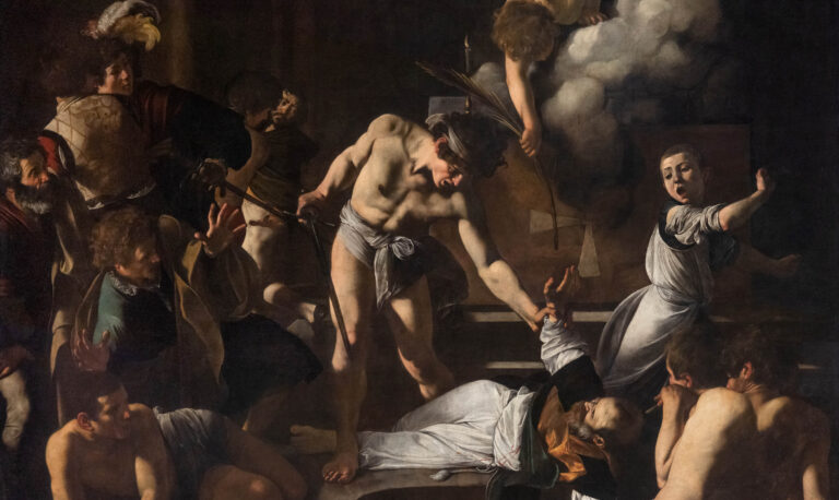the martyrdom of matthew by caravaggio