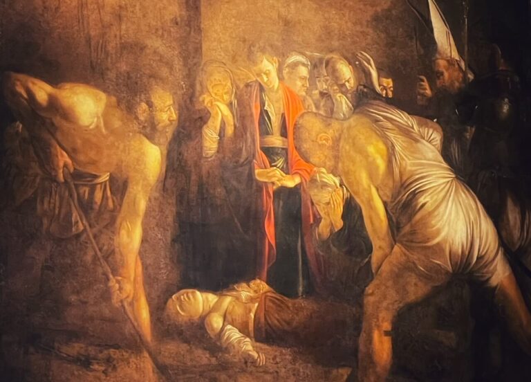 caravaggio's burial of lucy in syracuse