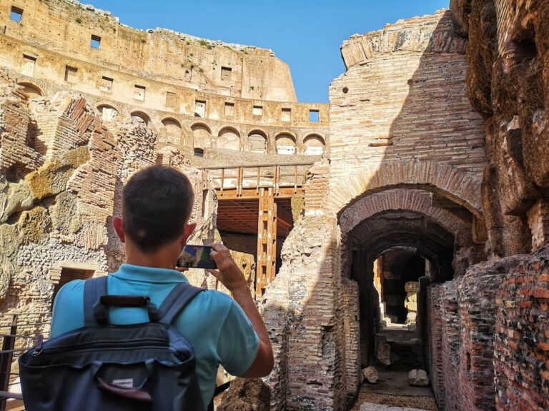 underground path at colosseum