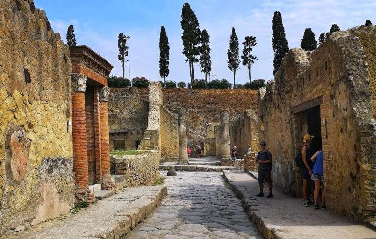 a street view of herculaneum