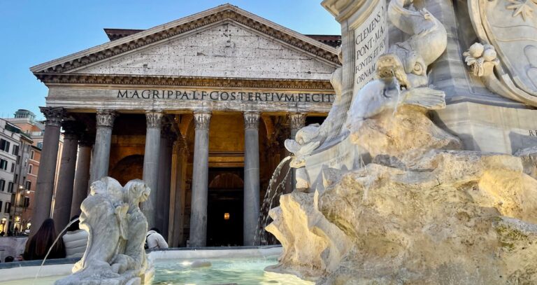 pantheon fountain piazza rotonda