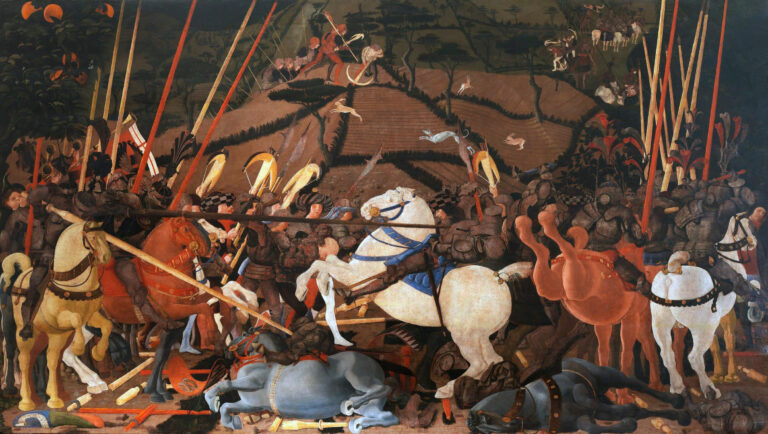 paolo uccello's battle of san romano at the uffizi