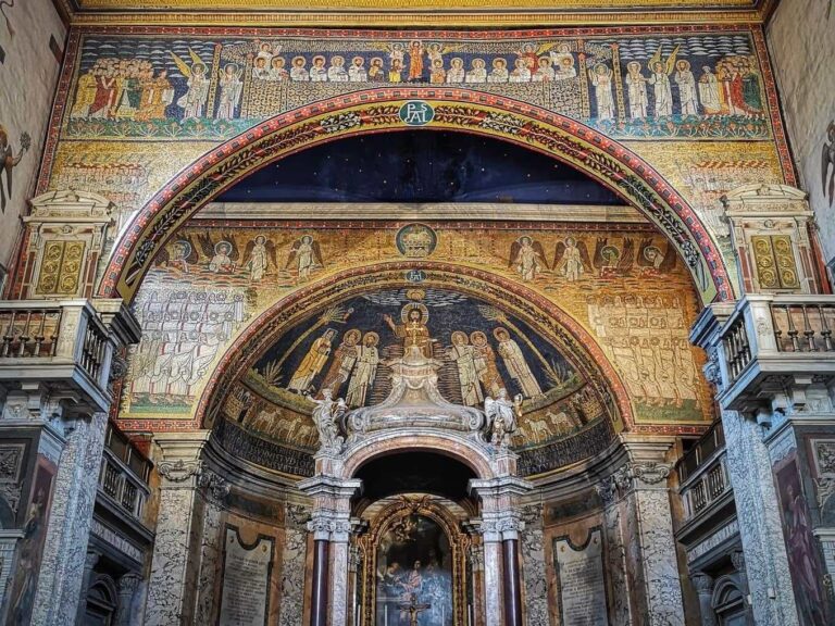 Apse Mosaic of the church of Santa Prassede Rome