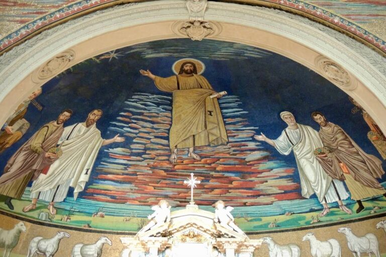 Apse Mosaic in the church of Santi Cosma e Damiano Rome