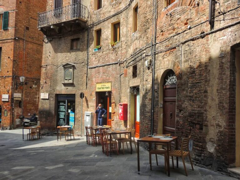 wander the streets of siena and you will stumble across great eating options