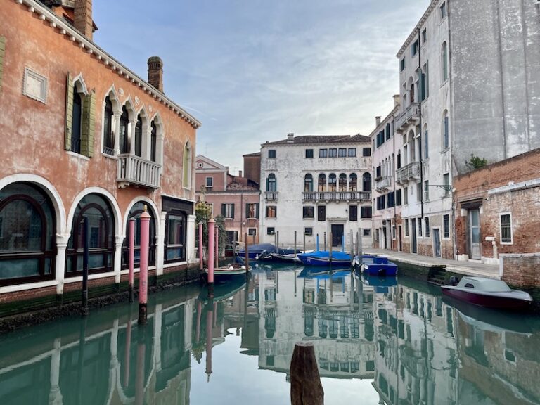 reflections in a venice canal