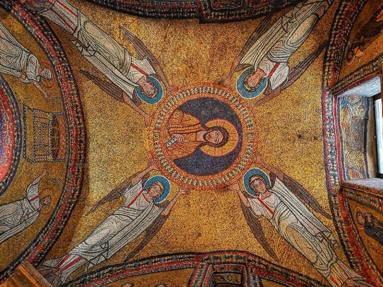 Mosaic vault of the chapel of San Zeno in the church of Santa Prassede Rome