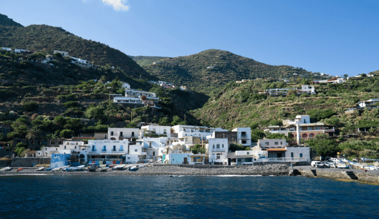 alicudi in the aeolian islands off the coast of sicily